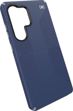 Speck hoesje geschikt voor Samsung Galaxy S25 Ultra - Ultieme Bescherming en Grip - Luxe Soft-touch Afwerking - Valbescherming gecertificeerd tot 4 meter - Microban Antibacterieel - Presidio2 Grip lijn - Blauw