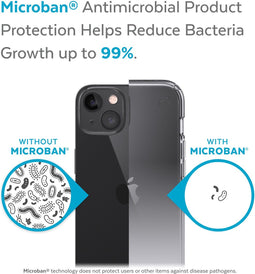 Speck - Presidio Perfect Clear Ombre iPhone 13 Hoesje - grijs/transparant