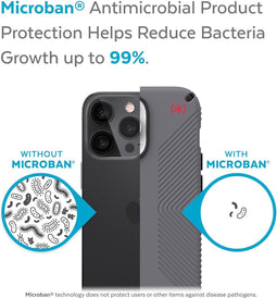 Speck Presidio2 Grip Apple iPhone 13 Pro Graphite Grey - with Microban
