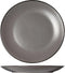 Speckle Grey plat bord 27cm met zwarte boord Set van 6