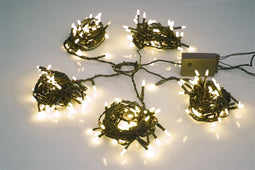 Speed Light LED - 220 leds - warmwit - groene kabel - modulator - 24 V (voor bomen tot 180 cm)
