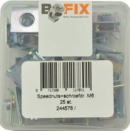 Speednut met schroefdraad Bofix M6 (25 stuks)