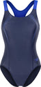 speedo Sports Logo Medalist Badpak Dames blauw Maat S