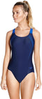 speedo Sports Logo Medalist Badpak Dames blauw Maat S