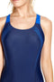 speedo Sports Logo Medalist Badpak Dames blauw Maat S