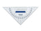 Speelgoed | Creatief / Artwork / Diy - Geodriehoek. Met Handvat. Polystyreen. 16