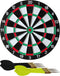 Speelgoed dartbord incl 6 dartpijltjes - dubbelzijdig - diameter 38 cm