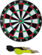 Speelgoed dartbord incl 6 dartpijltjes - dubbelzijdig - diameter 38 cm