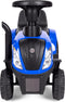 Speelgoed tractor - met aanhanger - interactief stuur - blauw