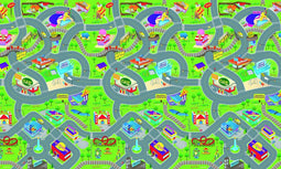 Speelkleed - verkeer - 120 x 100 x 0,3 cm - eva-schuim