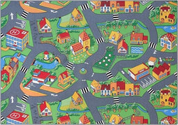 Speelmat - Speelkleed -120 x 150 cm - speeltapijt -- little village