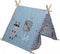 Speeltent - tipi tipi wigwam - Speeltent - BLAUW - 101x106x106cm - Indianentent