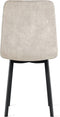 Refurna - Eetkamerstoel Minsk Velvet Taupe Set van 2