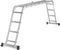 RMBO Multifunctionele Vouwladder 4x4 - 13 standen - Max. hoogte 464 cm - Max. belasting 150 kg EN 131.6