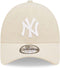 New Era Linen 9fortyâ® New York Yankees Cap 60357963 - Kleur Grijs - Maat 1SIZE