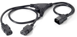 Equip 112210 - Power Y-Cable - 1,6 m C14 naar 2 x C13 - Zwart