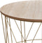 Sphera Bijzettafel - 39.5 x 41cm -Hout/Metaal - Goud