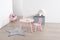 Sphera Kindertafel Rond - roze - 60x60x43 cm