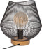 Sphera Tafellamp met Houten Voet - 28 cm - Zwart