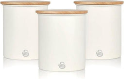 Swan Nordic Opbergblikken - Set van 3 - Wit