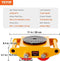 VEVOR 2x Gepantserde Transportrollen 8T - 4 ton draagvermogen - 360° PU-wielen (2 stuks)