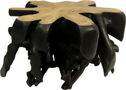 Spider Coffee Table - 78/80x45 cm - Zwart - Teak Root