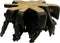 Spider Coffee Table - 78/80x45 cm - Zwart - Teak Root