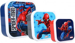 Spider-Man Marvel Snackbox Set (3in1) Let's Eat! - Navy