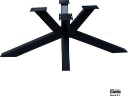 Spider onderstel voor rechtoek/ovaal tafel metaal 185x80 cm - Zwart