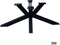 Spider onderstel voor rechtoek/ovaal tafel metaal 185x80 cm - Zwart