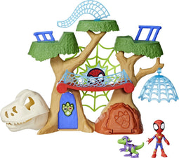 SPIDEY AND FRIENDS DINO WEBS TREEHOUSE PLAYSET.