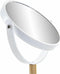 Spiegel DKD Home Decor Natuurlijk Aluminium Wit Bamboe PS (17 x 17 x 31 cm)