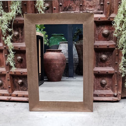 Spiegel Jolanda Antique Brass Mirror 90x60 cm