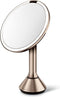 Spiegel met Sensor, Rond, 5x Vergroting, Rose Goud - Simplehuman