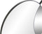 Spiegel - mirror glass wood 118,5x2x50 circles smoky black -