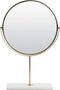 Spiegel op Voet Riesco - Marmer Wit-Goud - 33x12,5x48cm