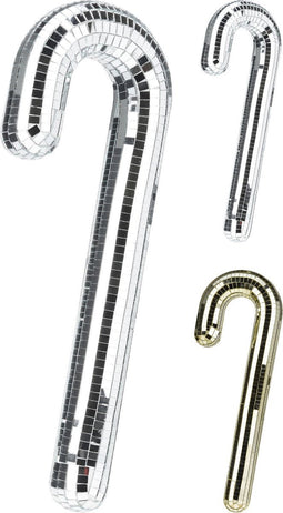 Spiegel zuurstok hangdeco 35 cm kerstversiering II
