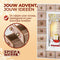 Spielwerk – Adventskalender - LED - Kerstman - MDF