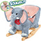 Spielwerk Schommelstoel kinderen olifant met veiligheidsgordel