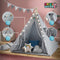 Spielwerk Speeltent – LED 3 Kussens Spanschroef 130x130x160cm - Grijs