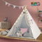 Spielwerk Speeltent – LED 3 Kussens Spanschroef 130x130x160cm - Roze