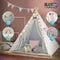 Spielwerk Speeltent – LED 3 Kussens Spanschroef 130x130x160cm - Roze