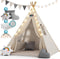 Spielwerk Speeltent – LED 3 Kussens Spanschroef 130x130x160cm - Wit