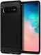 Spigen Backcase Hoesje Rugged Armor Samsung Galaxy S10 - Zwart