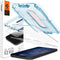 Spigen Glass (2 Pack) + Frame screenprotector voor iPhone 12 mini - transparant