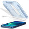 Spigen Glass (2 Pack) + Frame screenprotector voor iPhone 12 mini - transparant