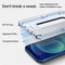 Spigen Glass (2 Pack) + Frame screenprotector voor iPhone 12 mini - transparant