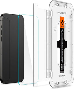 Spigen Glass Met Montage Frame EZ FIT 2 Pack geschikt voor iPhone 14 Pro - gehard glas