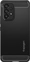 Spigen Hoesje geschikt voor Samsung Galaxy A53 Telefoonhoesje Flexibel TPU | Spigen Rugged Armor Backcover Shockproof | Schokbestendig Galaxy A53 Telefoonhoesje | Anti Shock Proof - Zwart