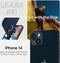 Spigen Liquid Air Case hoesje voor iPhone 14 - Navy blauw
